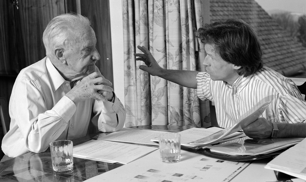 Besprechung Alfred Vogel und Ruedi Brunner (Foto: Verlag A.Vogel)