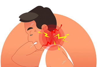 Nackenprobleme selbst behandeln (Foto: 123RF/normaals) Nackenprobleme behandeln