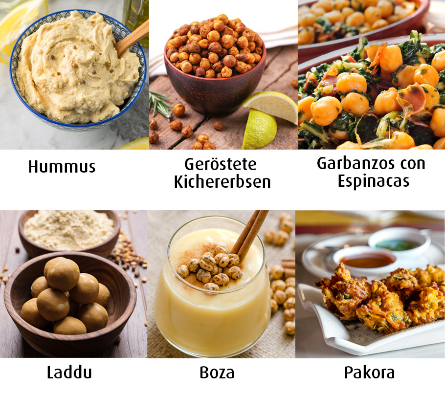 Verschiedene Kichererbsengerichte: Von Boza bis Pekora.