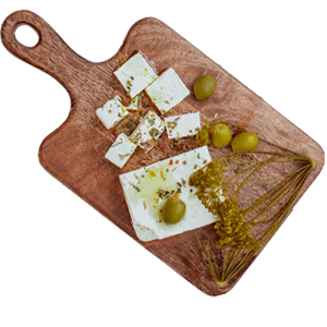 Feta Brett mit Fetastückchen