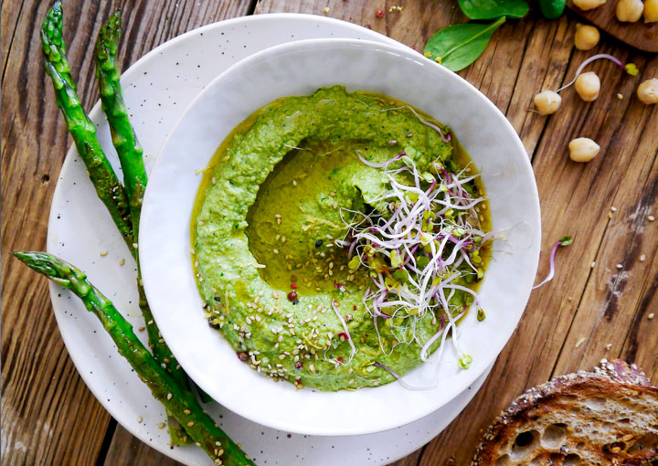 Hummus aus grünem Spoargel Hummus aus grünem Spoargel