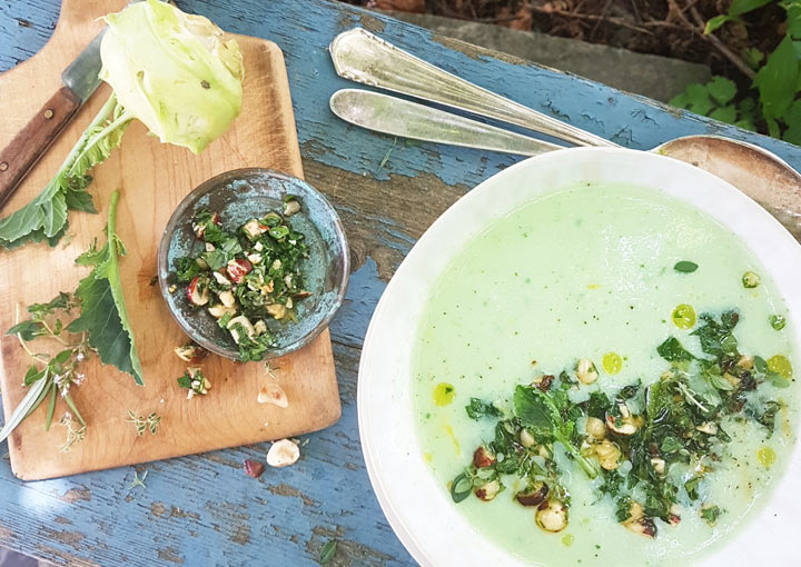 Kohlrabi Buttermilch Suppe