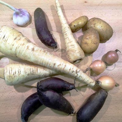 Pastinaken Rote Bete Kartoffeln Zwiebeln