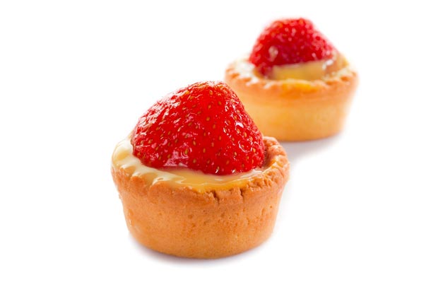 Mini-Erdbeertörtchen (2 Stück)