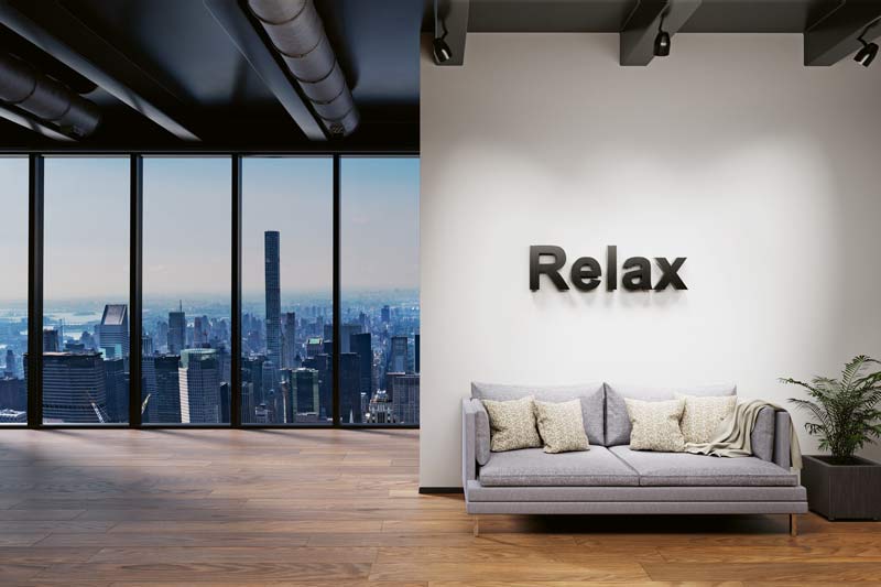 Migränefreundlicher Arbeitsplatz einrichten (Foto: 123RF/imilian) Relax-Ecke im Büro