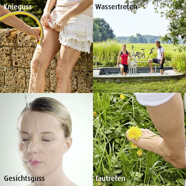 verschiedene Kneippanwendungen