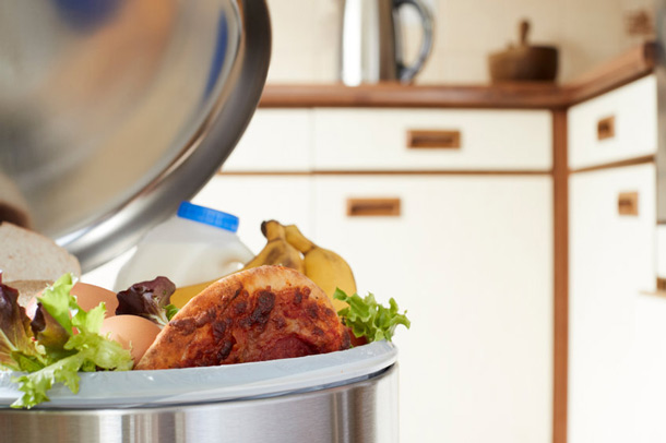 Grosses Problem: Foodwaste (Foto: 123RF/daisydaisy) Mülleimer mit Lebensmitteln